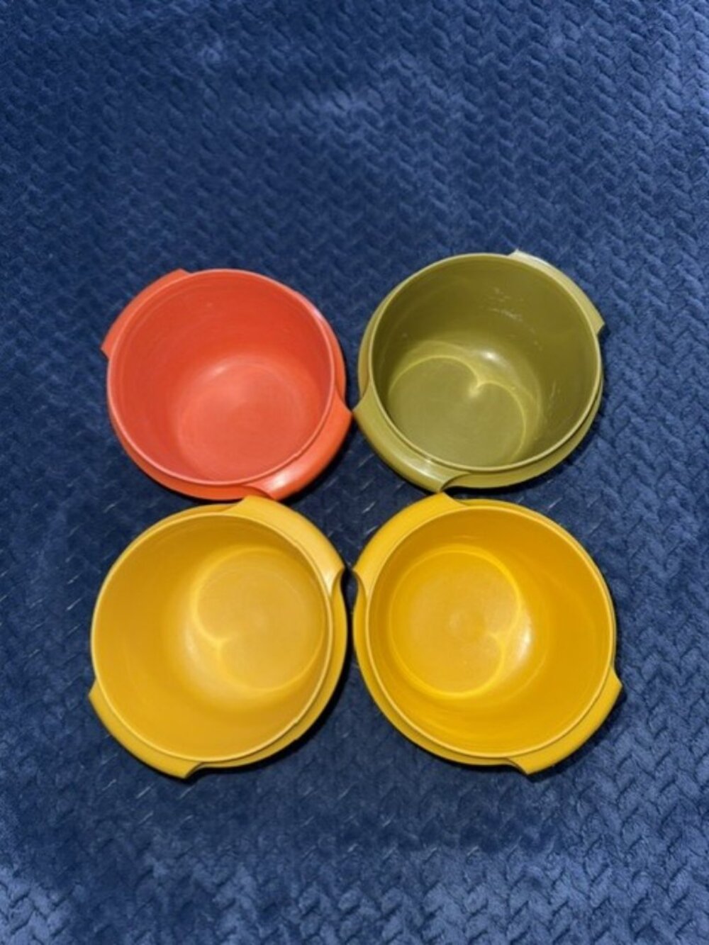 Vintage Tupperware Bowls Set of 4 – Retro Harvest Colors
